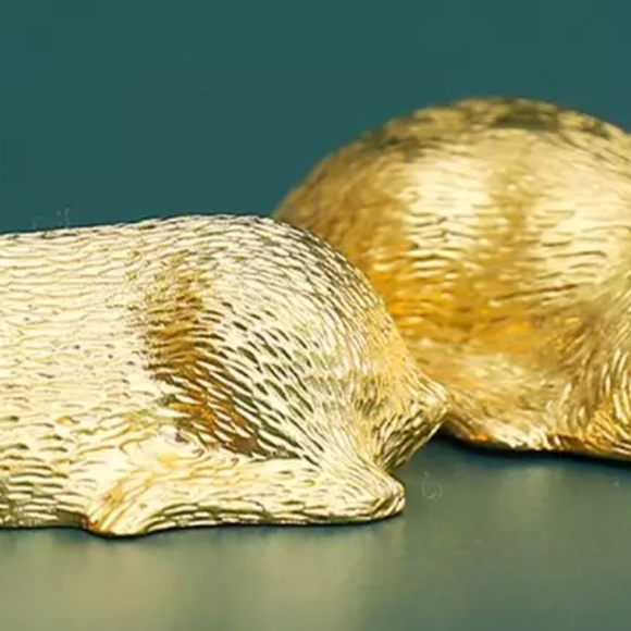 Gold deer set ring holder - Picture 5 of 6